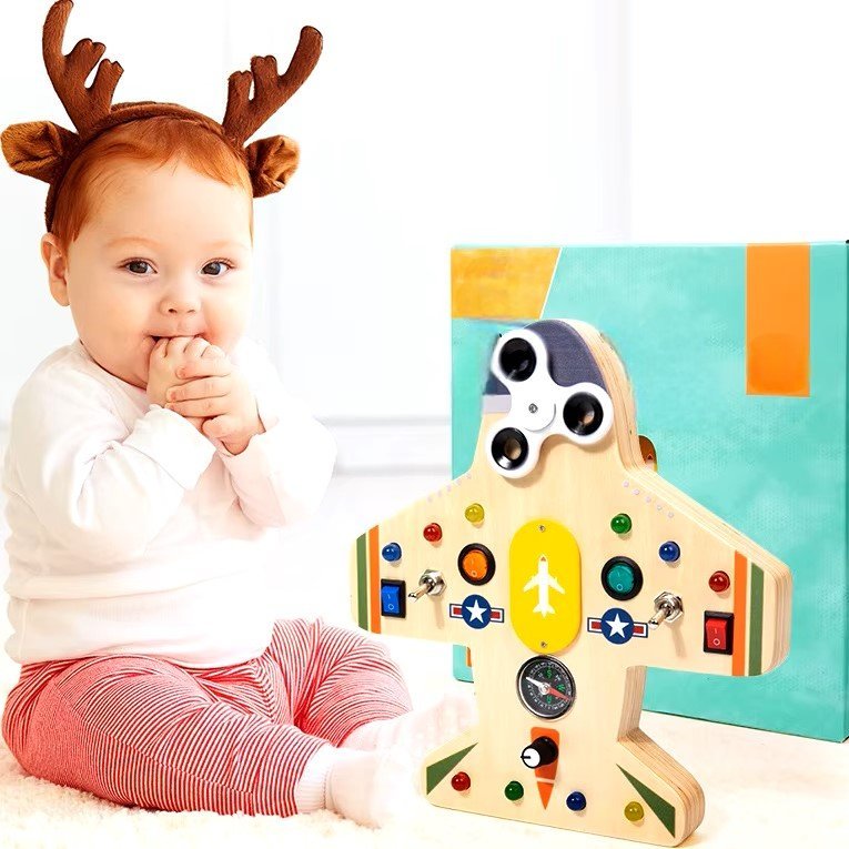 Tableau Montessori - BusyBoardCircuit™ - Aéronef - Mon Beau Jeu