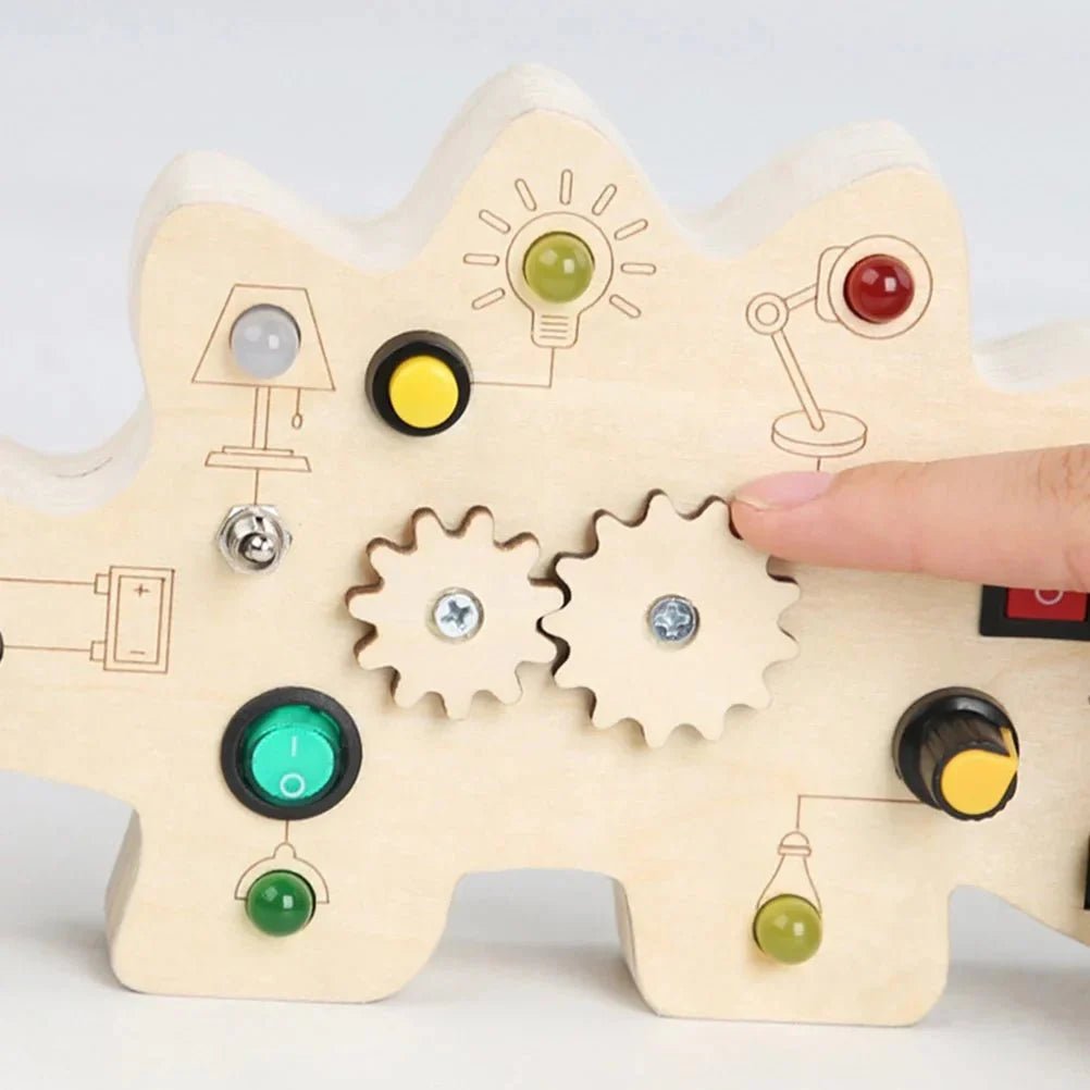 Tableau Montessori - BusyBoardCircuit™ - Dinosaure - Mon Beau Jeu