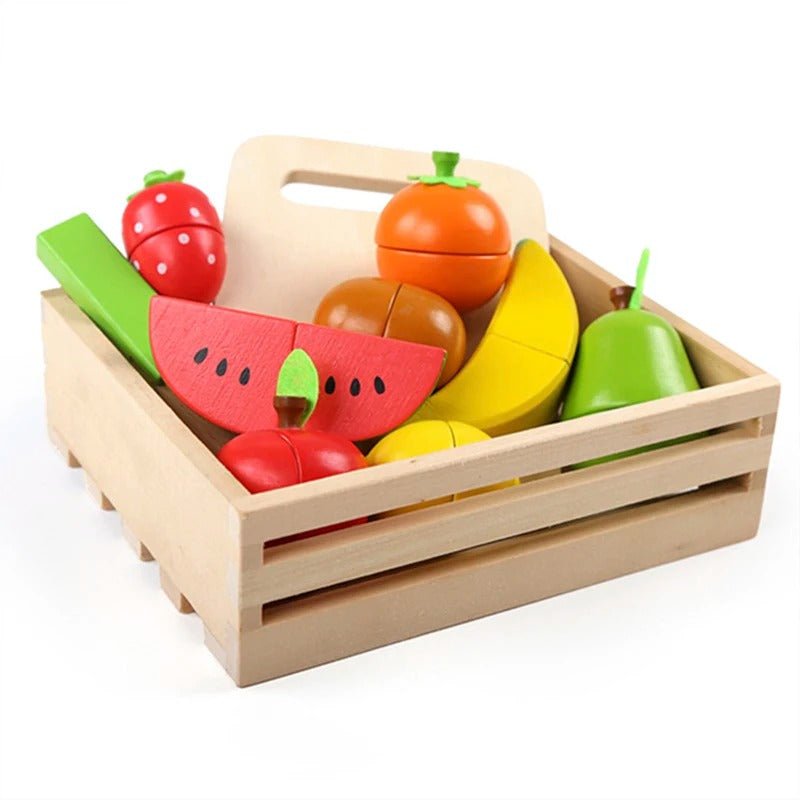 Cuisine en Jouet Bois - MontessoriToys™ - Set de Découpe de Fruits - Mon Beau Jeu