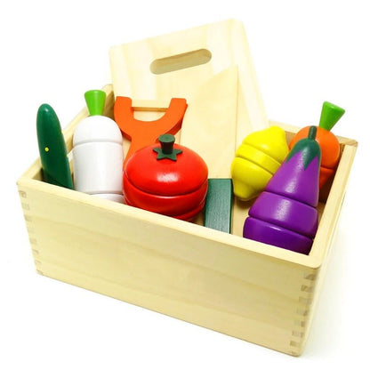 Cuisine en Jouet Bois - MontessoriToys™ - Set de Découpe de Légumes - Mon Beau Jeu