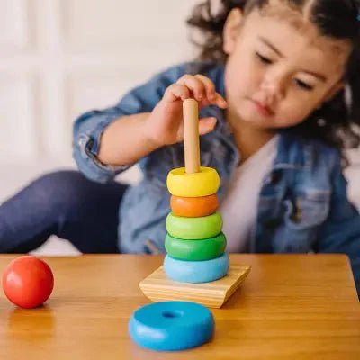 Jouet en Bois - WoodenToys™ - Tour arc - en - ciel - Mon Beau Jeu