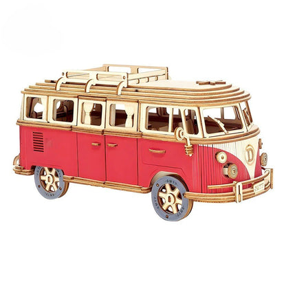 Puzzle en bois 3D - Camping Car Retro - Mon Beau Jeu