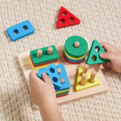 Puzzle en bois | Formes et Couleurs - Mon Beau Jeu