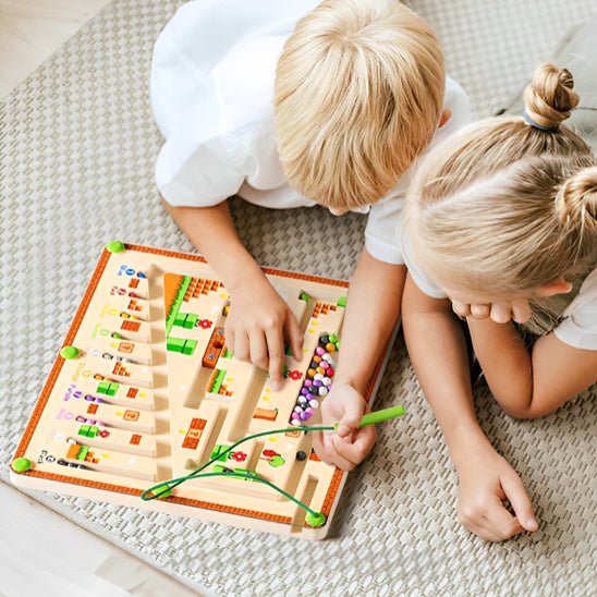 Puzzle en bois - Labyrinthe magnétique - Mon Beau Jeu