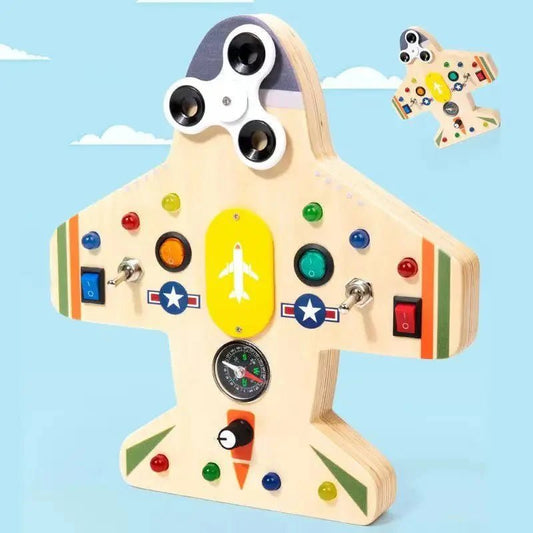 Tableau Montessori - BusyBoardCircuit™ - Aéronef - Mon Beau Jeu