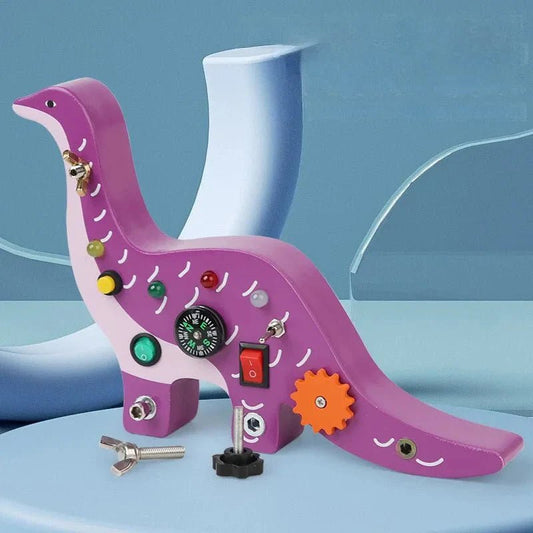Tableau Montessori - BusyBoardCircuit™ - Brachiosaure - Mon Beau Jeu