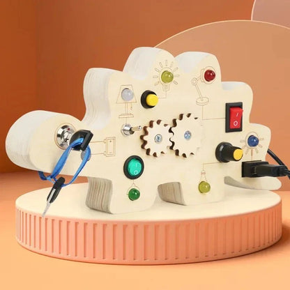 Tableau Montessori - BusyBoardCircuit™ - Dinosaure - Mon Beau Jeu