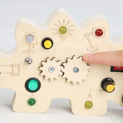 Tableau Montessori - BusyBoardCircuit™ - Dinosaure - Mon Beau Jeu