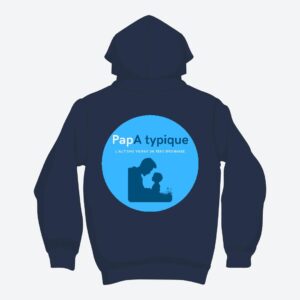 Hoodie podcast papatypique marine